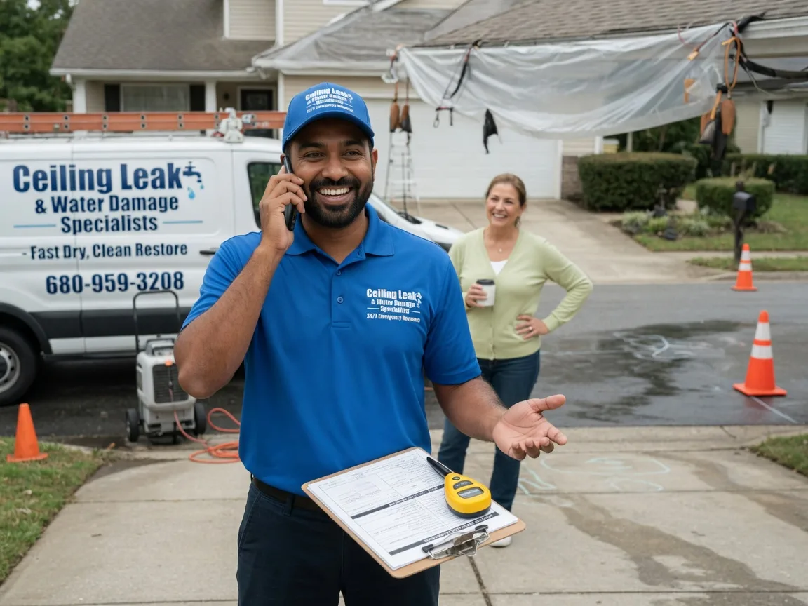 Ceiling Leak Cleanup Lenexa, KS FAQs